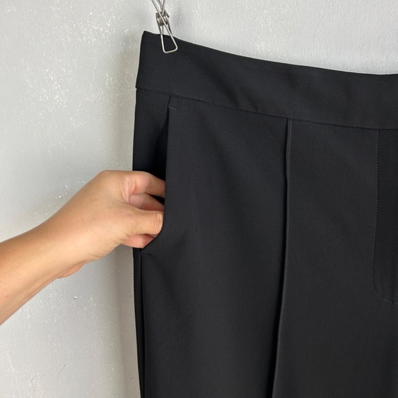 Talbots plus size 18 Easy travel wide leg pant black full length lined - Picture 4 of 10